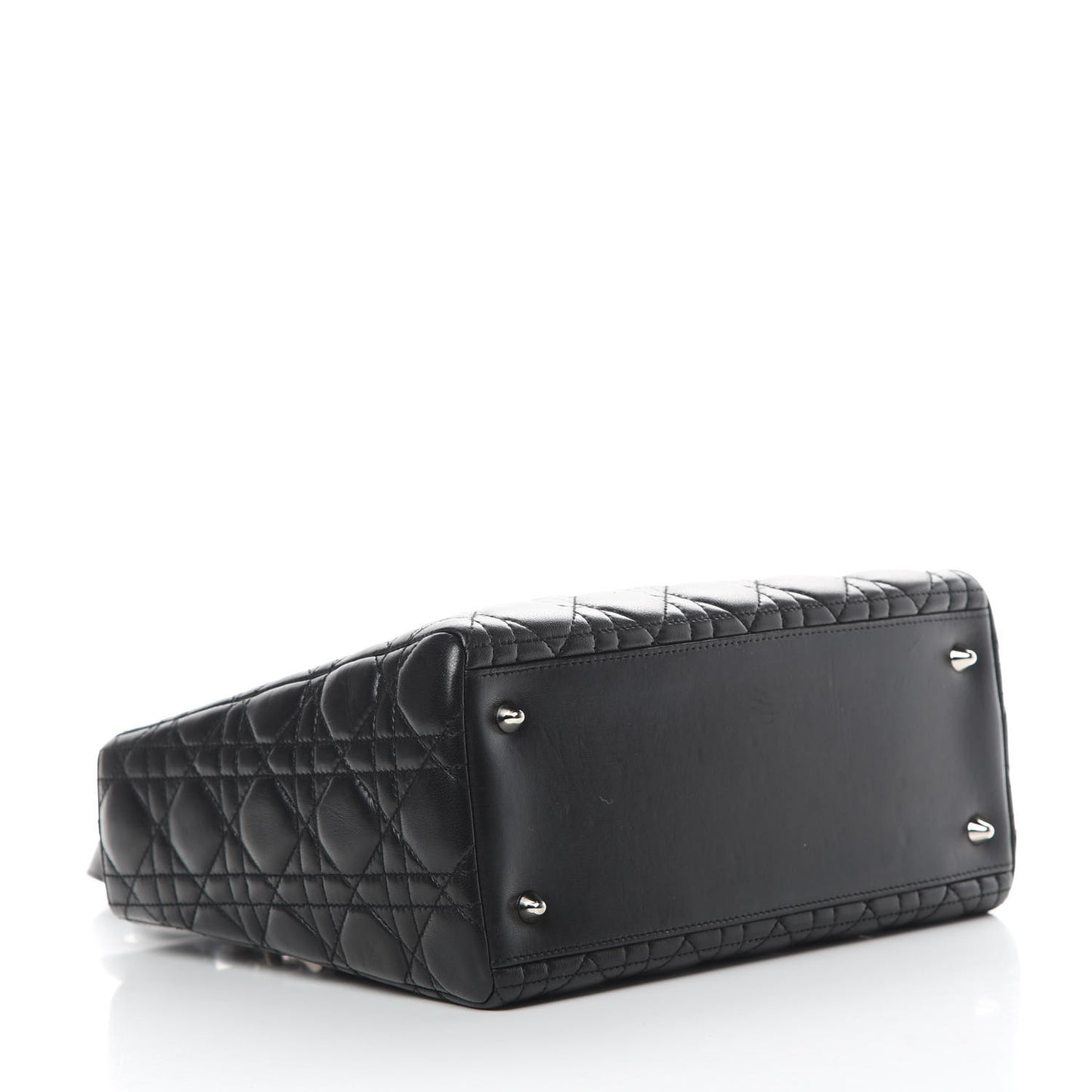 Lambskin Cannage Medium Lady Dior Black