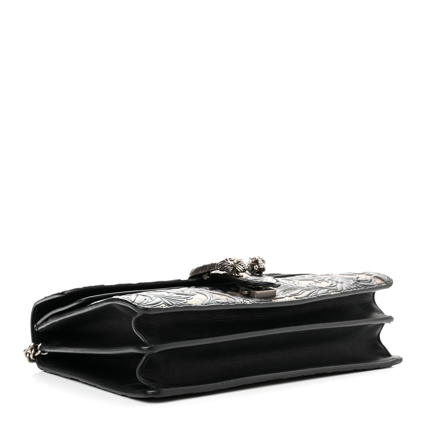 GG Supreme Monogram Arabesque Medium Dionysus Shoulder Bag Black