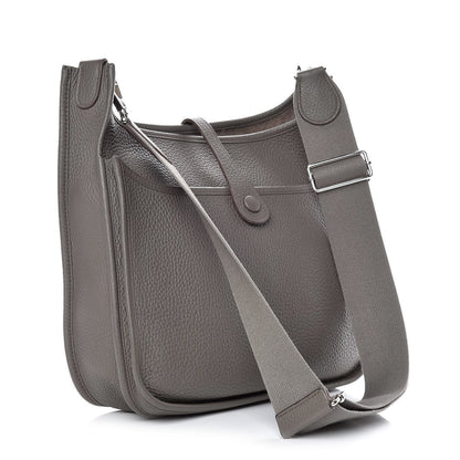 Hermes Taurillon Clemence Evelyne III PM Etain 3 of 11