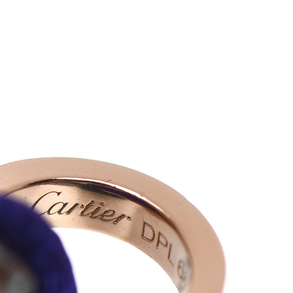 Cartier 18K Pink Gold Ceramic 4 Diamond LOVE Cord Bracelet Purple 3 of 3