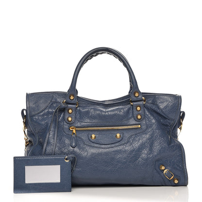 Balenciaga Agneau Giant 12 Gold Hardware City Bleu Persan 1 of 8