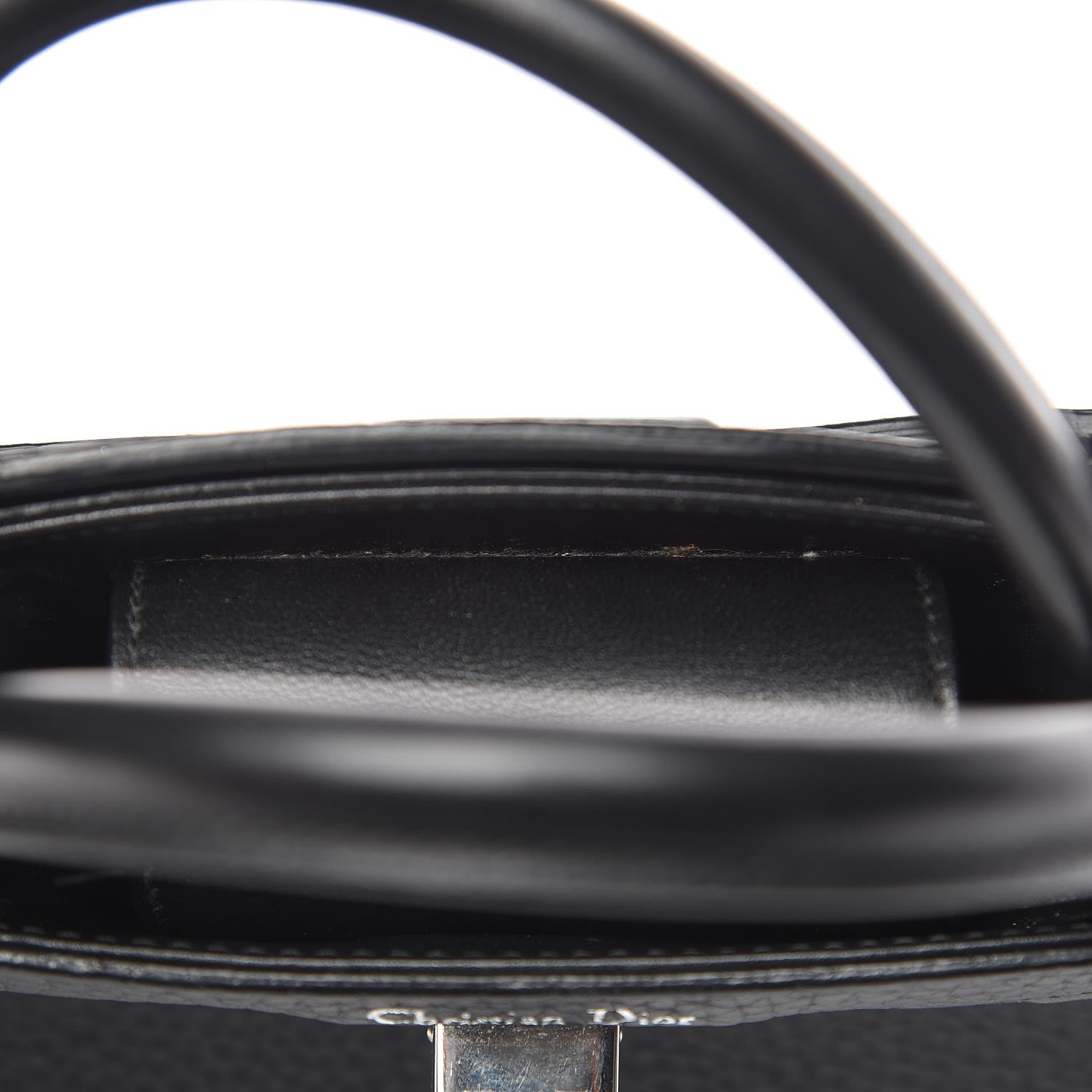 Christian Dior Grained Calfskin Mini Diorever Flap Black 16 of 17