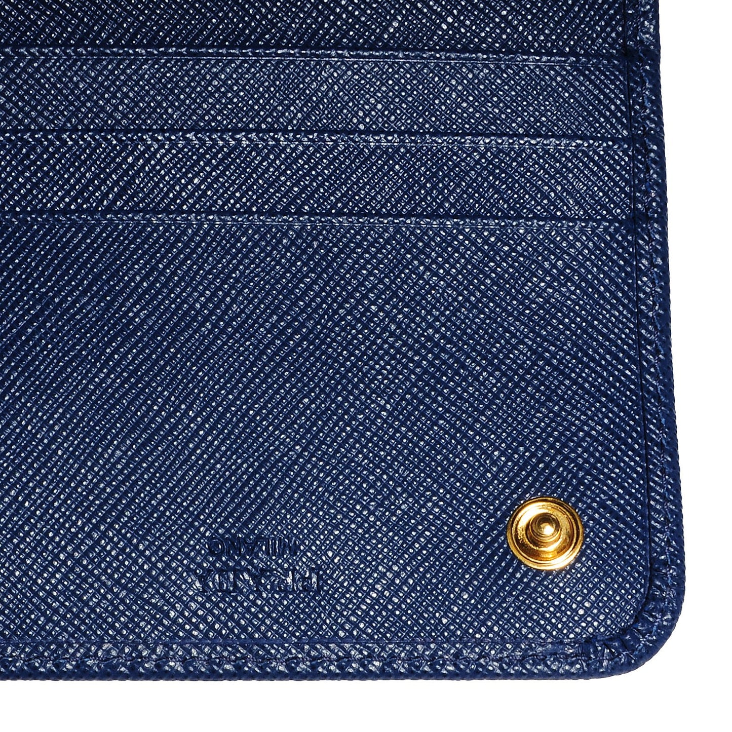 Saffiano Metal Continental Flap Wallet Bleuette