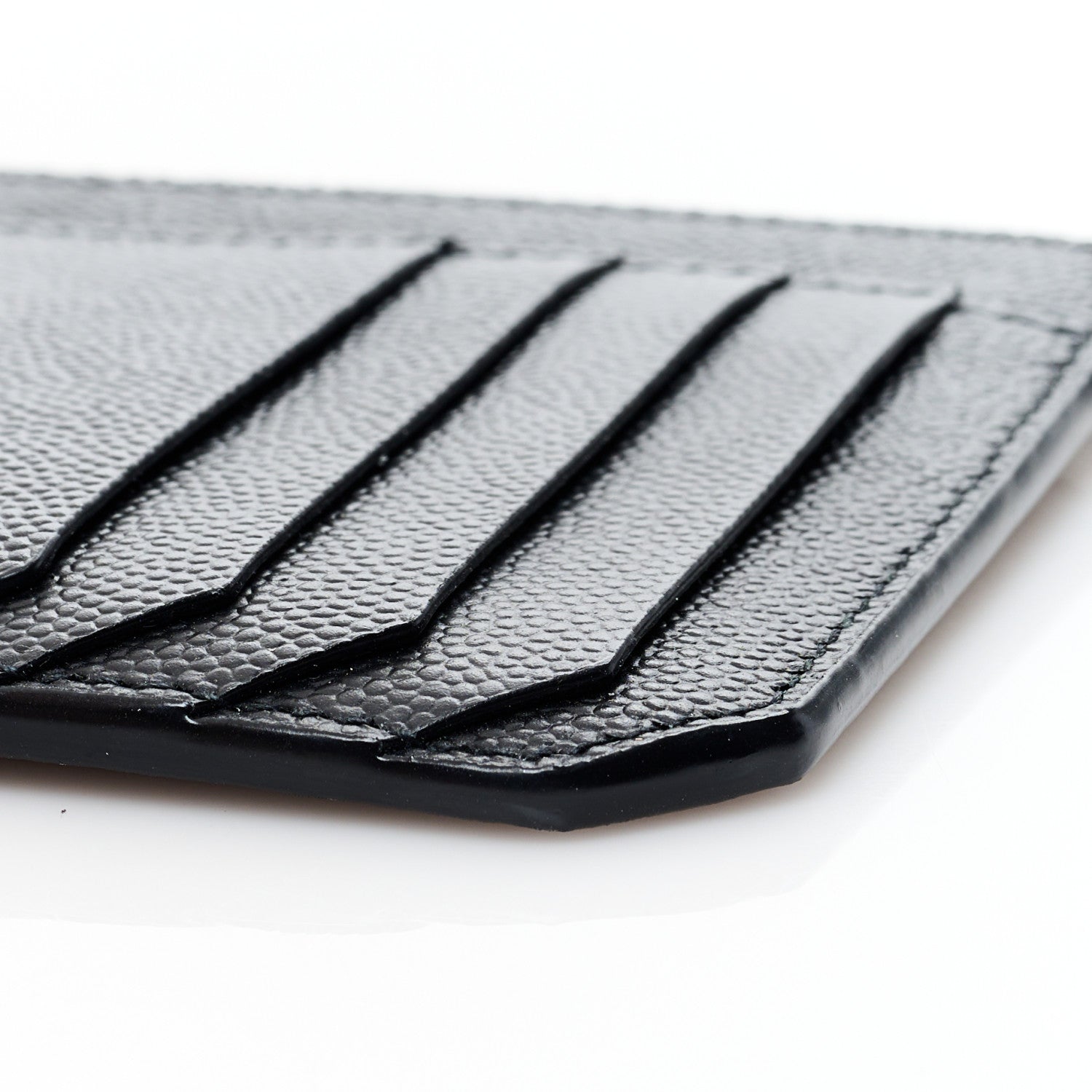 Saint Laurent Calfskin 5 Fragments Card Holder Black 8 of 8