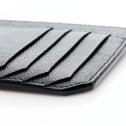 Saint Laurent Calfskin 5 Fragments Card Holder Black 8 of 8