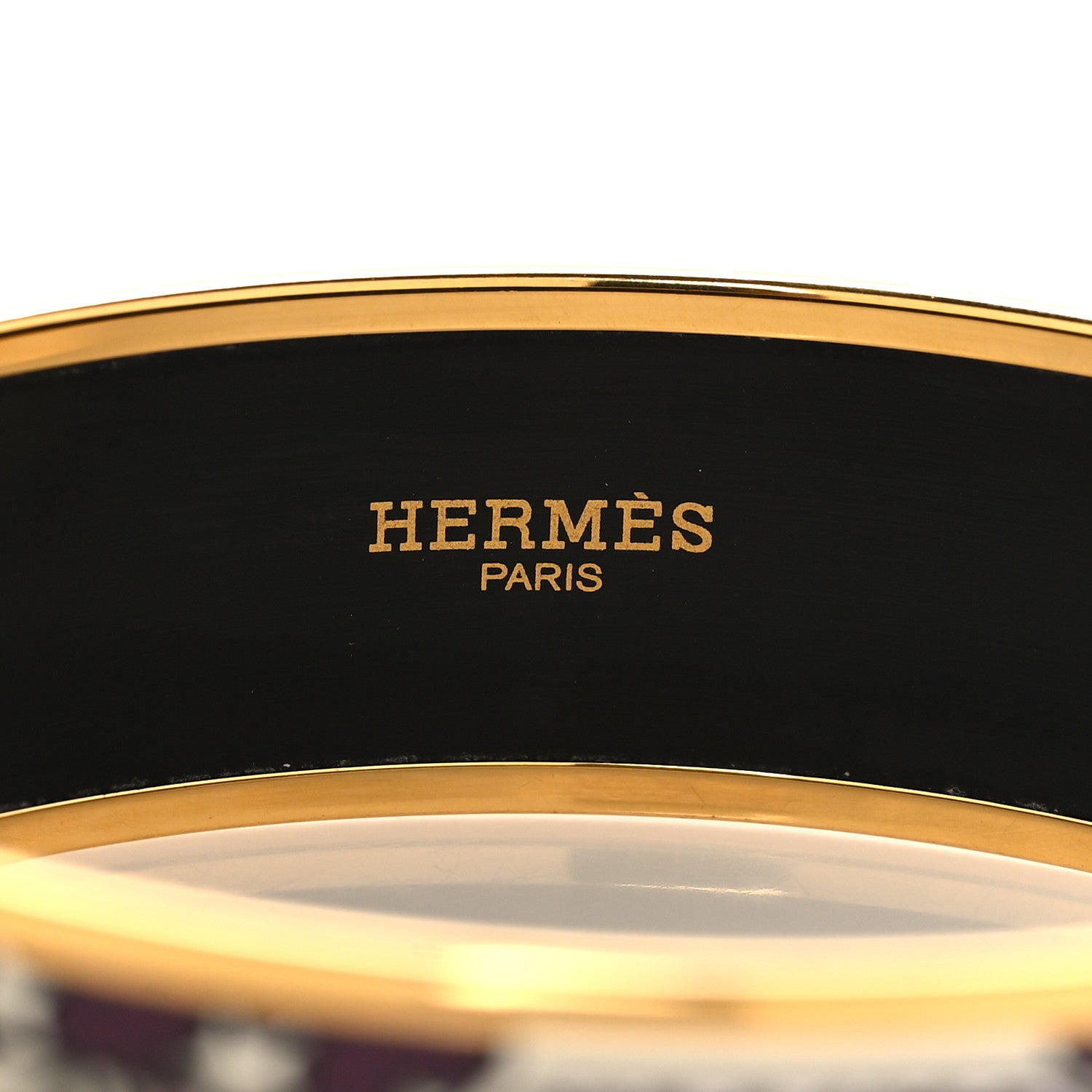 Hermes Enamel Printed Wide Bracelet 70 4 of 5