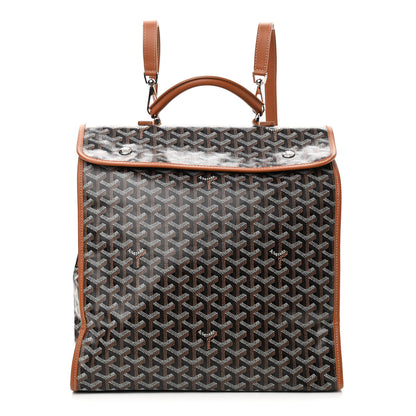 Goyard Goyardine Saint Leger Soft Briefcase Backpack Black Gold 1 of 10