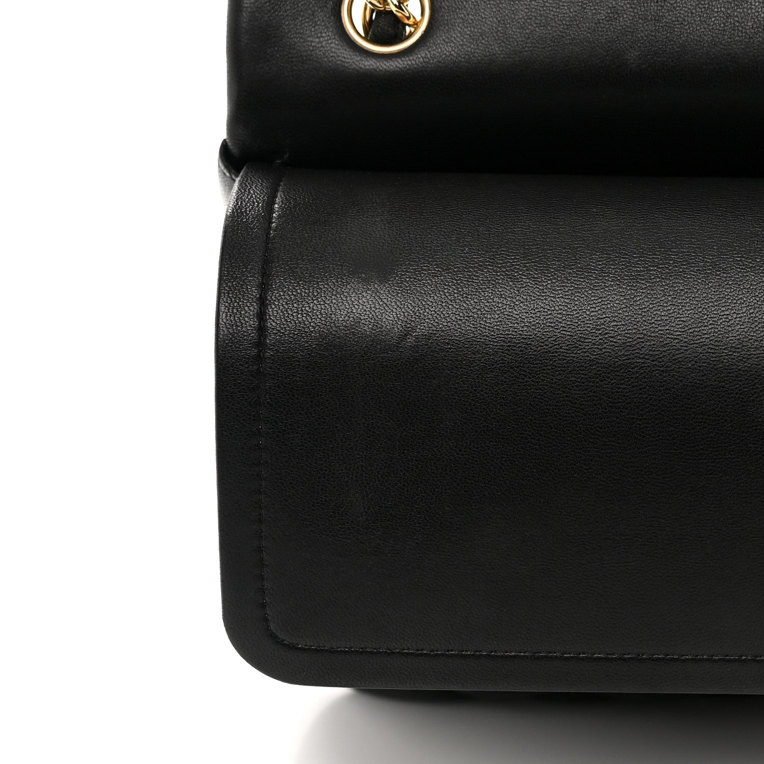 Chanel Lambskin Quilted Jumbo Double Flap Black 13 of 20
