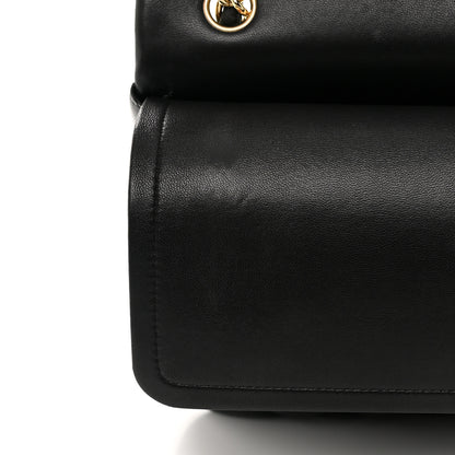 Chanel Lambskin Quilted Jumbo Double Flap Black 13 of 20
