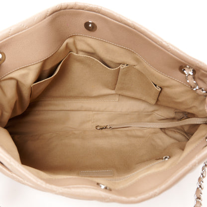 Chanel Caviar Quilted Timeless CC Soft Tote Beige 5 of 11