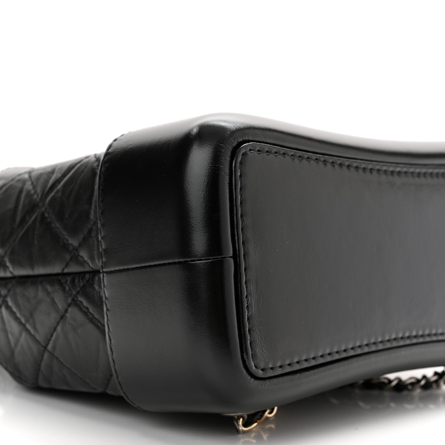 Chanel Aged Calfskin Quilted Small Gabrielle Backpack Black 9 of 10