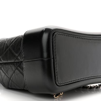 Chanel Aged Calfskin Quilted Small Gabrielle Backpack Black 9 of 10
