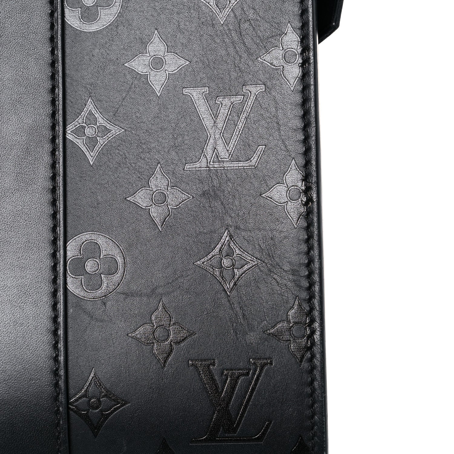 Louis Vuitton Monogram Cuir Plume Very Tote MM Black 46 of 55
