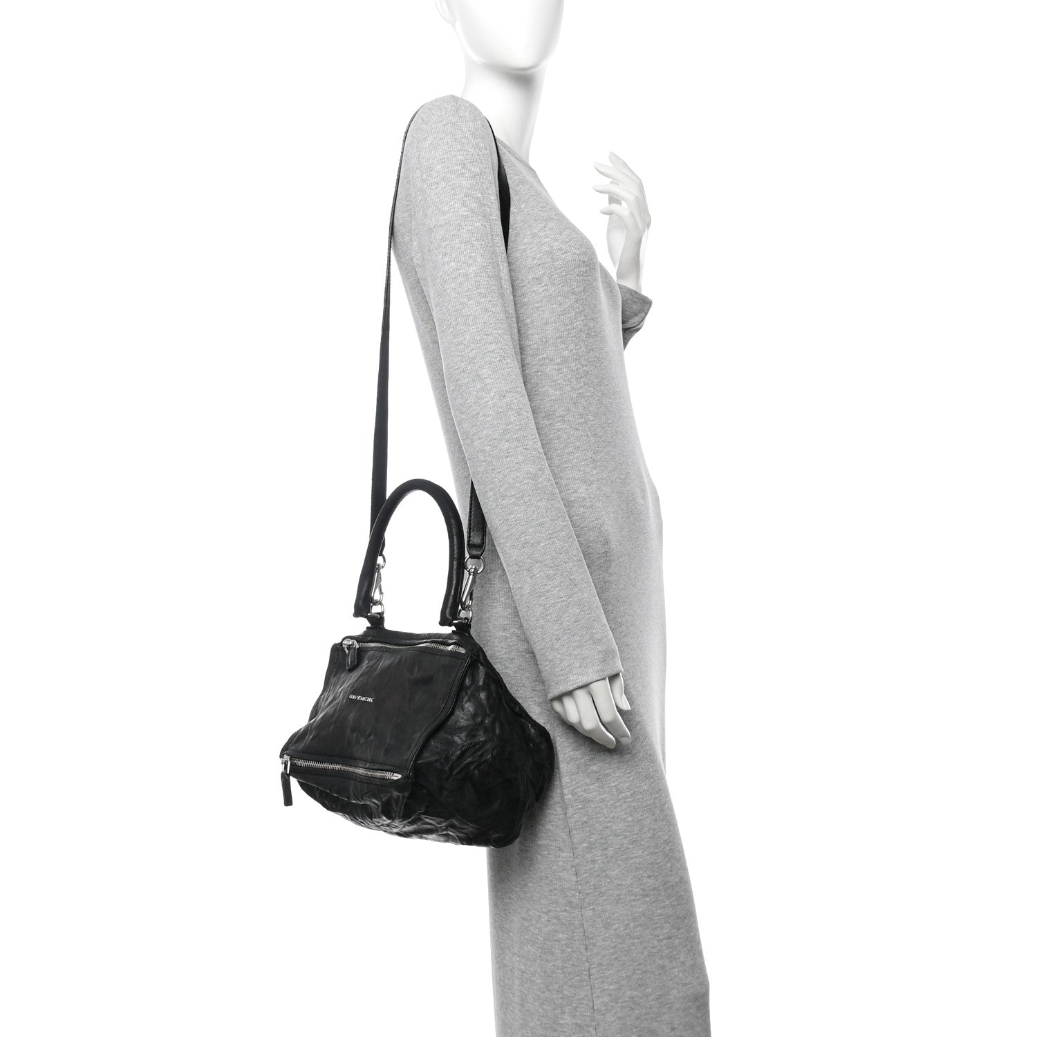 Givenchy Tumbled Sheepskin Small Pandora Black 2 of 10
