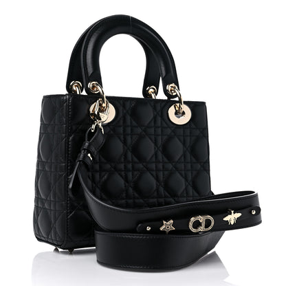 Christian Dior Lambskin Cannage Small My ABCDior Lady Dior Black 3 of 9