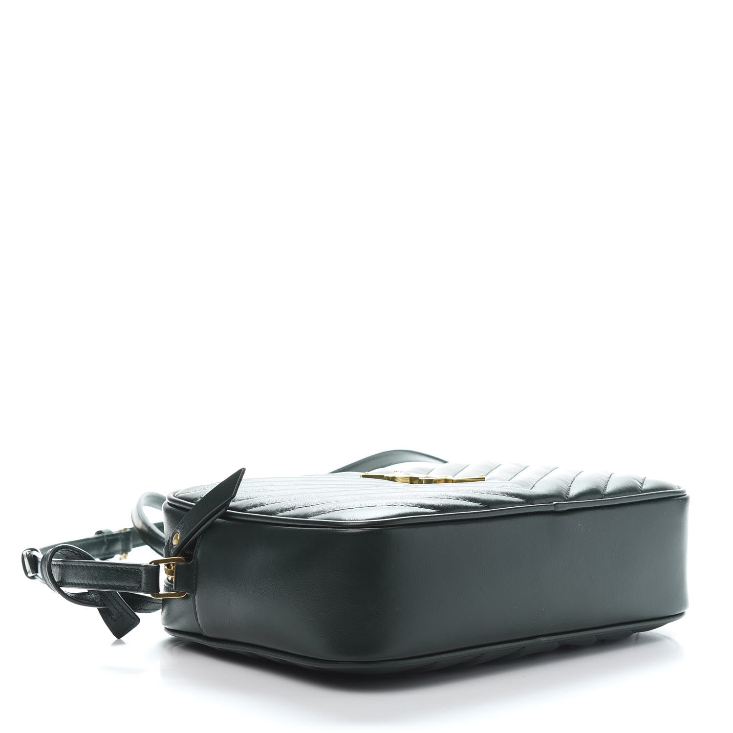 Saint Laurent Calfskin Matelasse Monogram Lou Camera Bag Green 4 of 10