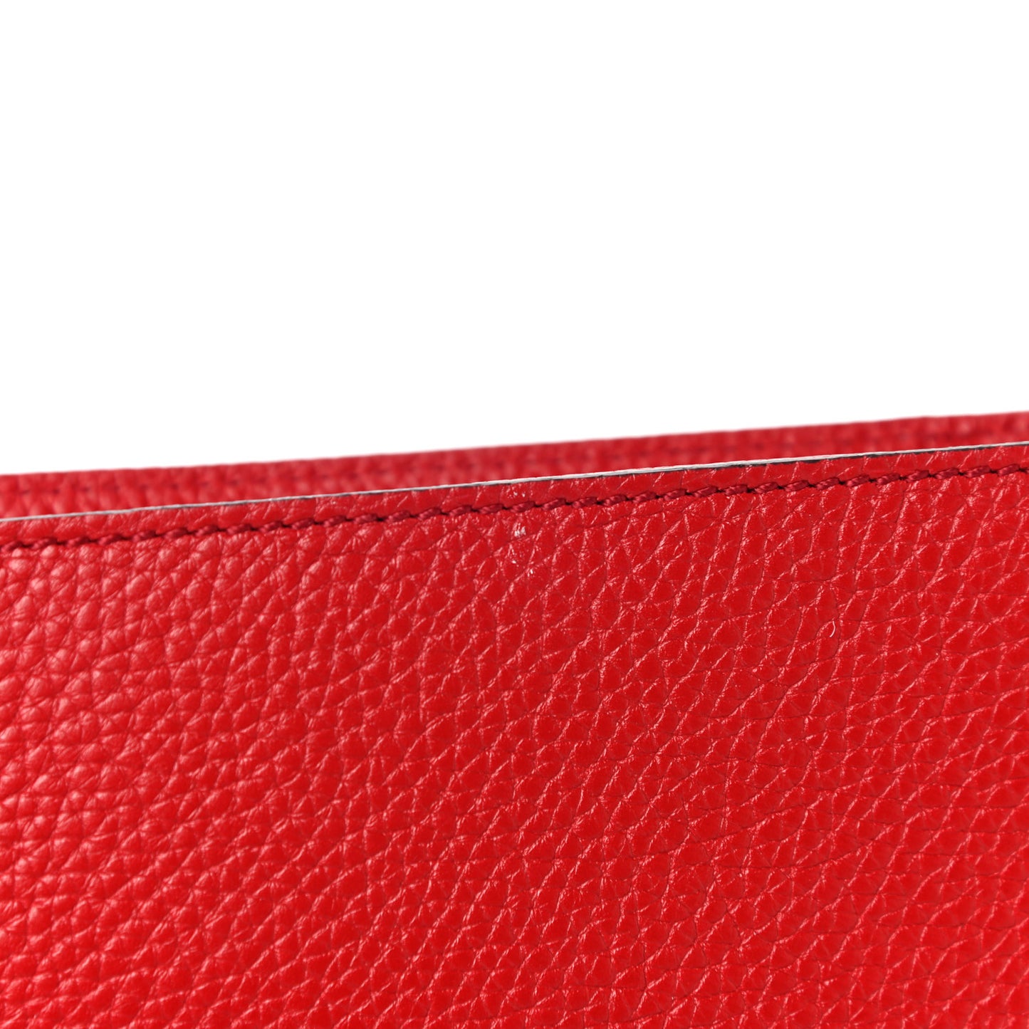 Pebbled Calfskin Medium Soho Flap Crossbody Vibrant Red