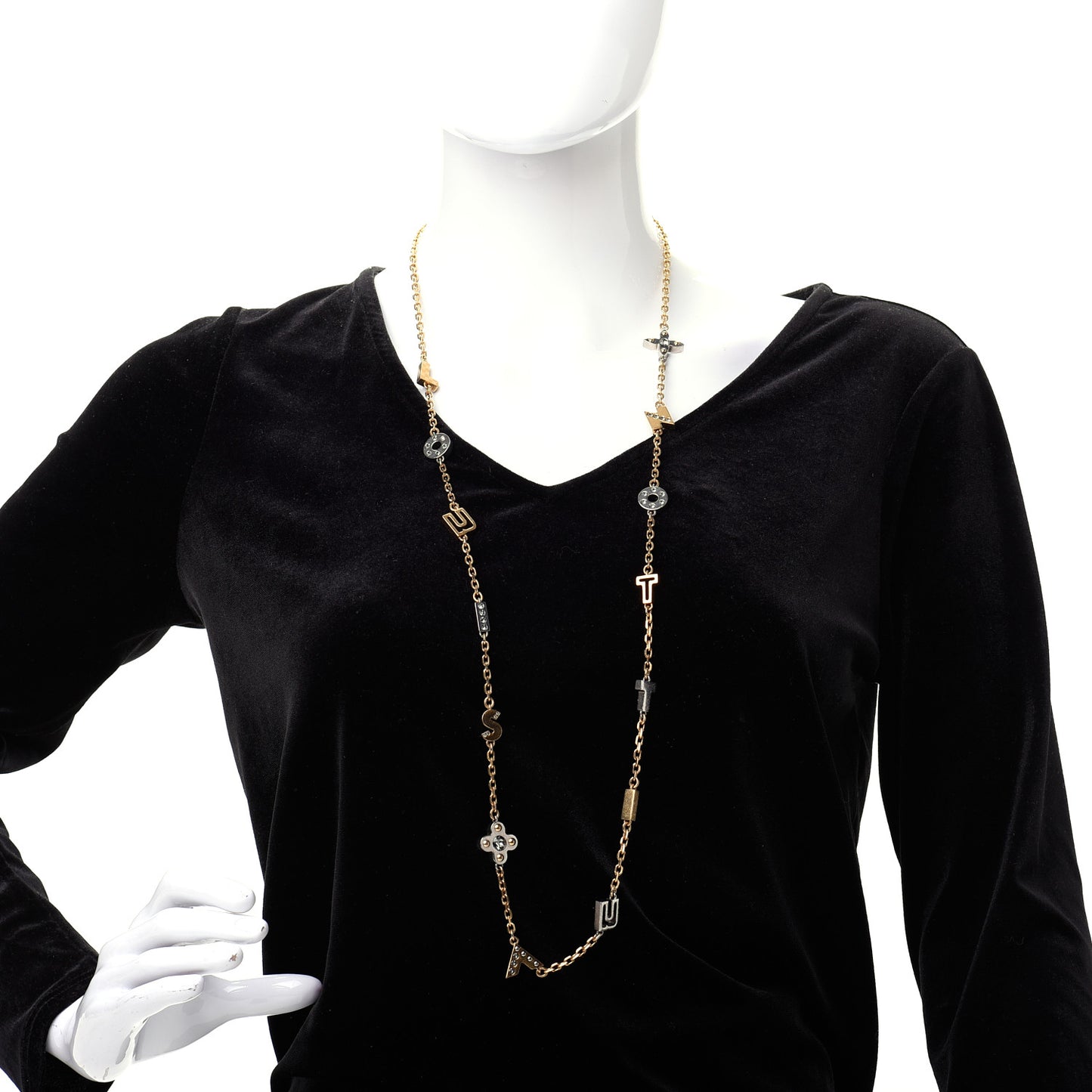 Love Letters Timeless Long Necklace Gold