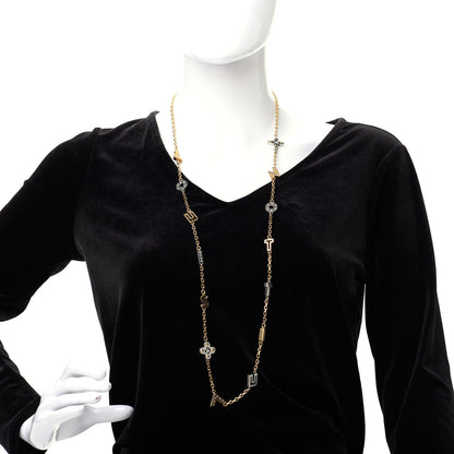 Louis Vuitton Love Letters Timeless Long Necklace Gold 2 of 6