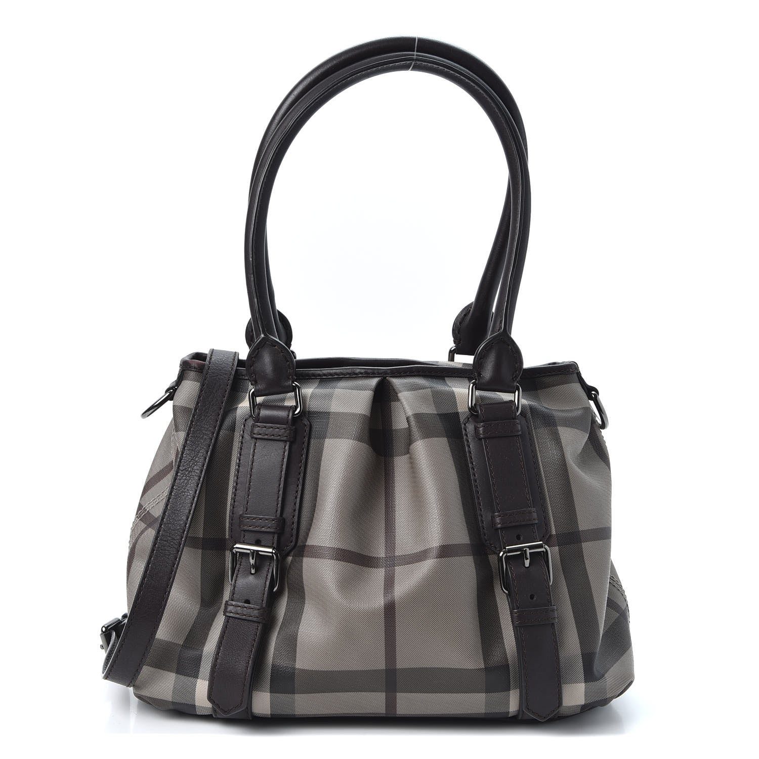 Burberry Smoked Check Small Northfield Tote Black 1 of 10