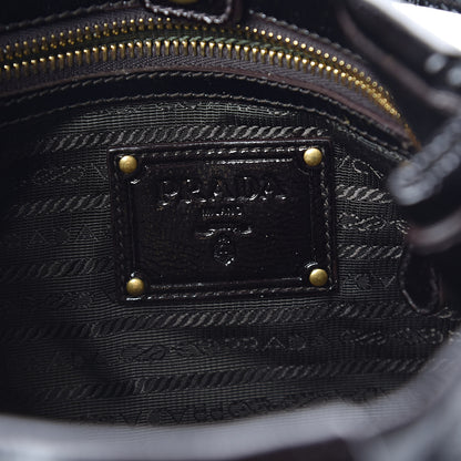 Prada Vernice Naplak Shoulder Bag Black 6 of 9