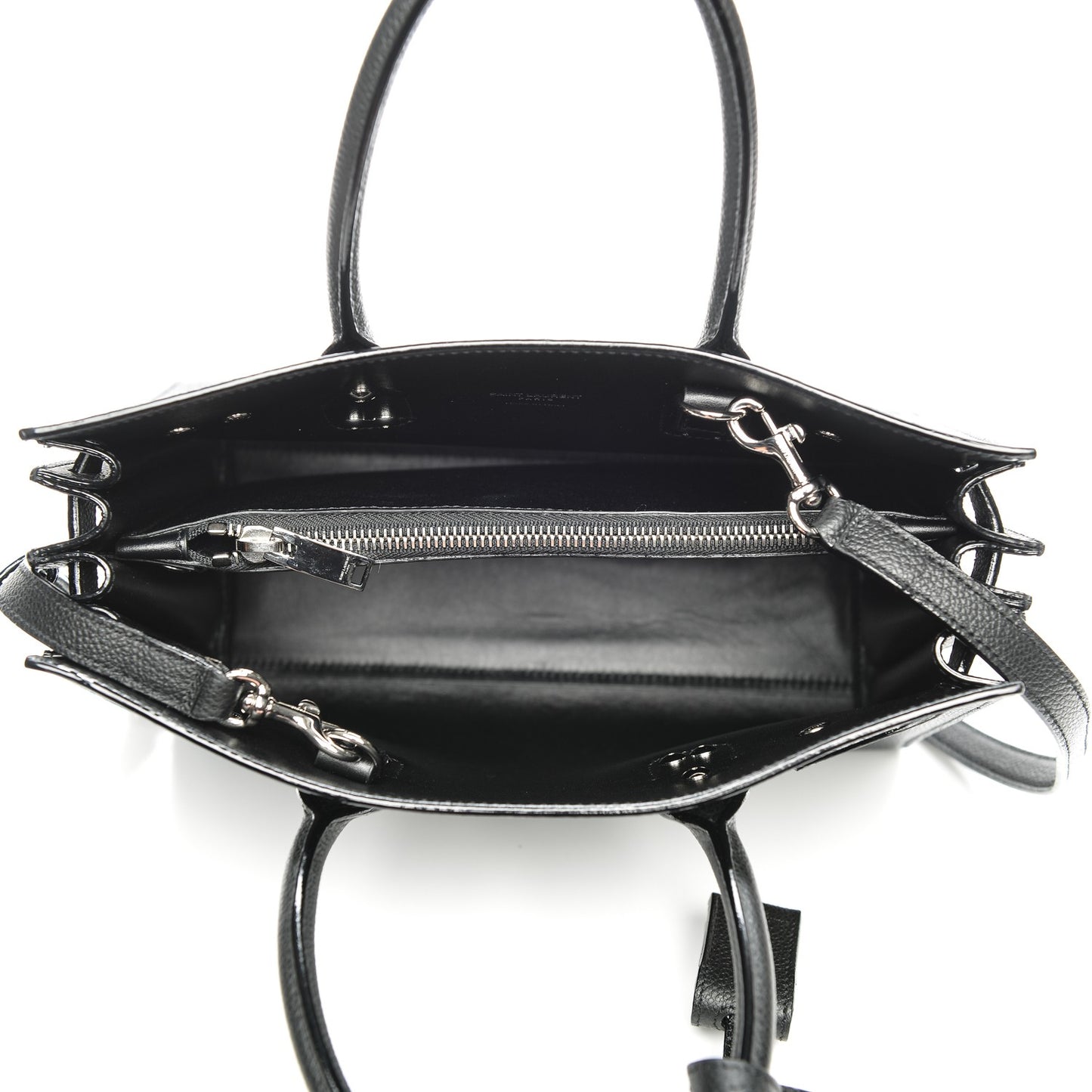 Grained Calfskin Baby Sac De Jour Black