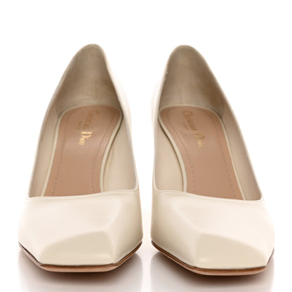 Christian Dior Soft Calfskin Rhodes 80mm Pumps 40 Off White 2 of 13