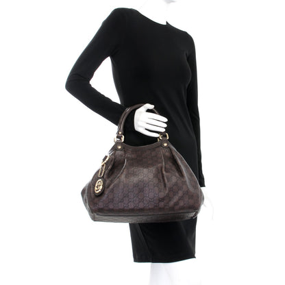 Gucci Guccissima Medium Sukey Tote Chocolate 2 of 7