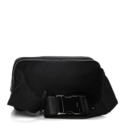 Prada Tessuto Nylon Saffiano Belt Bag Black 3 of 18