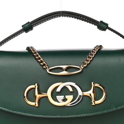 Gucci Smooth Calfskin Mini Zumi Shoulder Bag Vintage Green 11 of 16