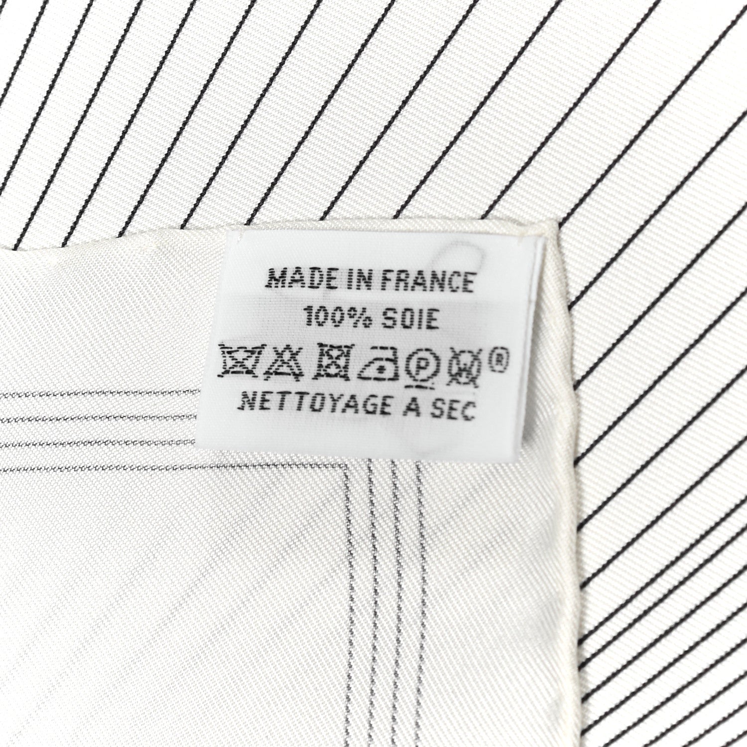Hermes Silk Hiver H En Fil Scarf 140 White Anthracite 2 of 5