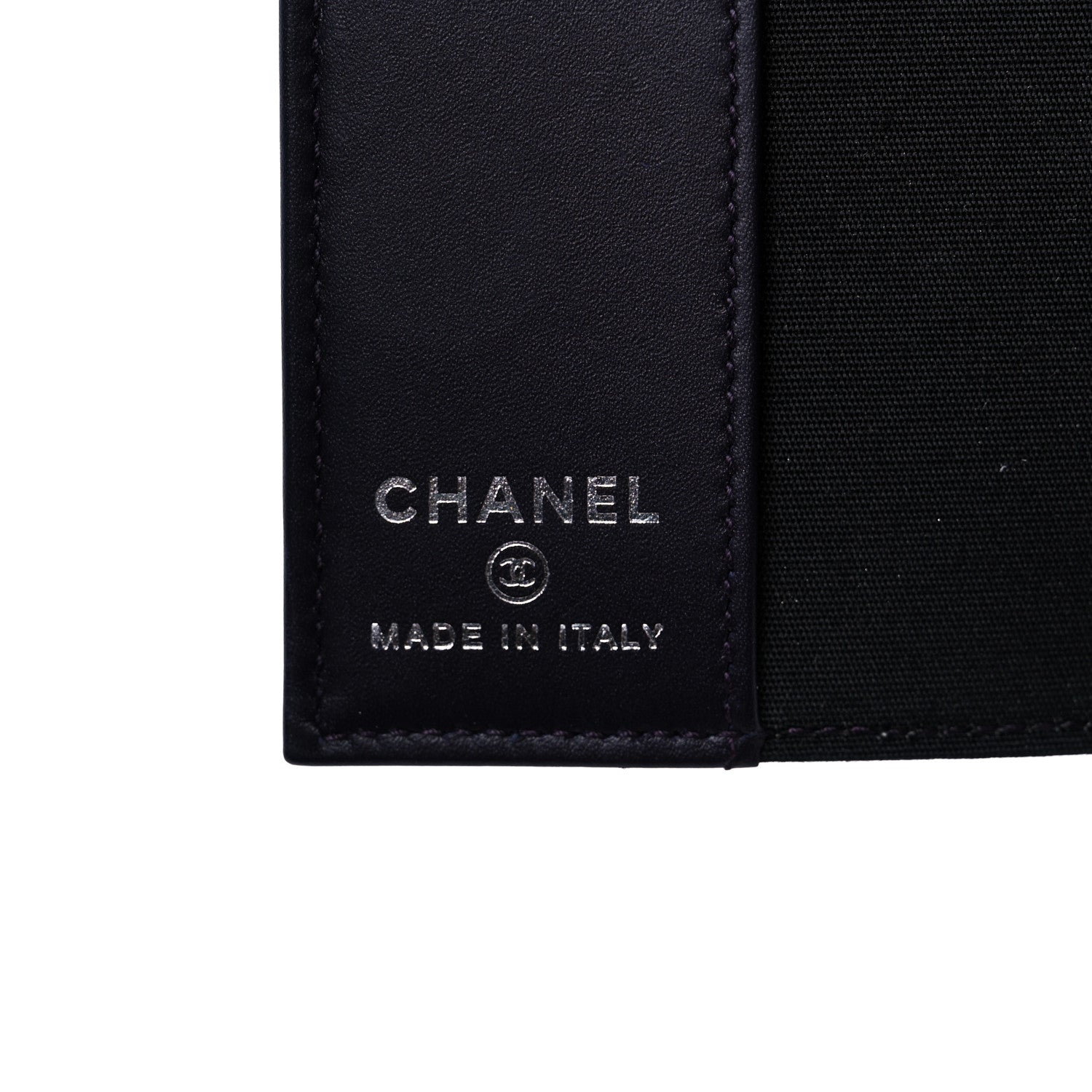 Chanel Caviar Timeless Passport Holder Dark Purple 6 of 9