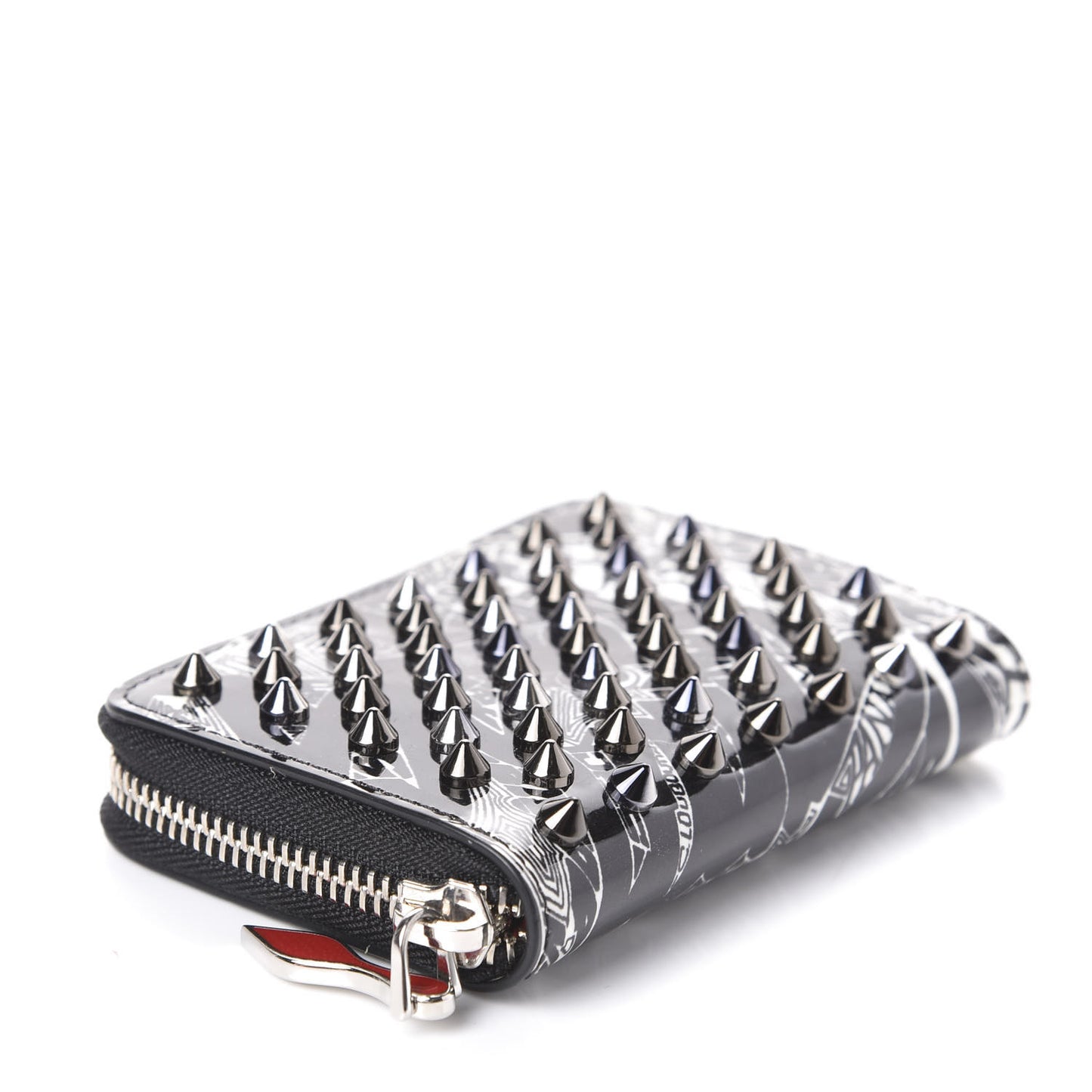 Patent Nicograf Spiked Panettone Coin Purse Black White