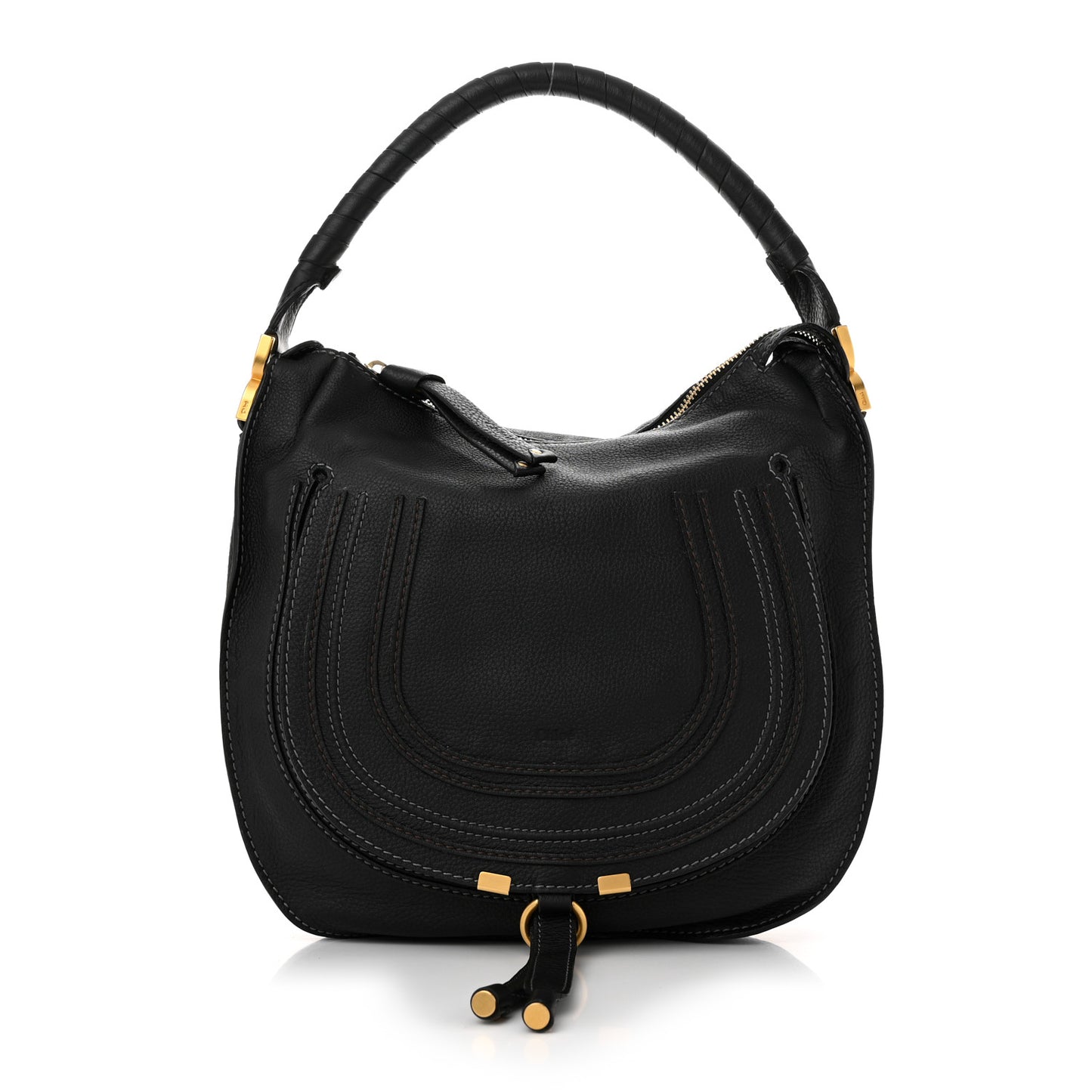 Calfskin Medium Marcie Hobo Black