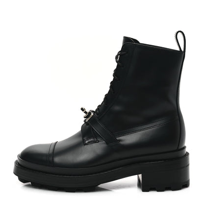 Hermes Glossed Calfskin Funk Ankle Boots 36 Black 1 of 9