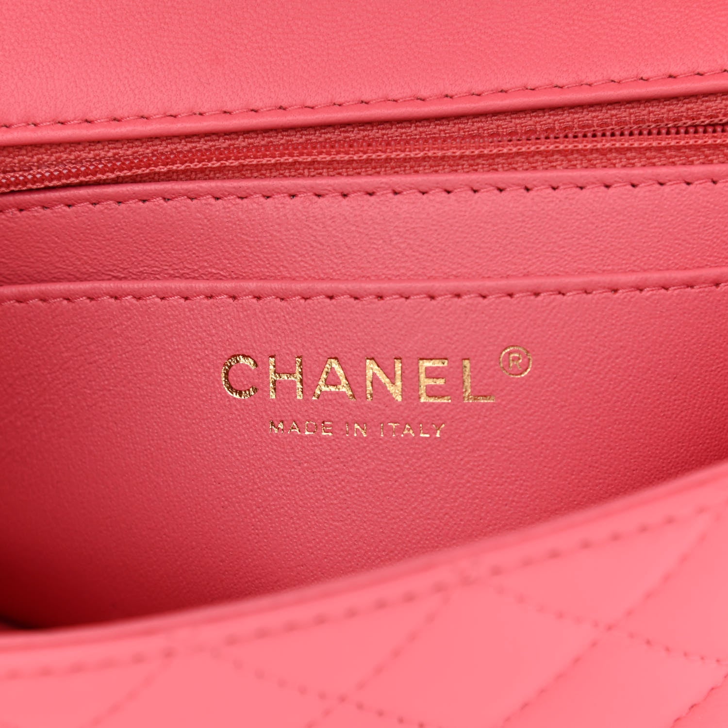 Chanel Lambskin Quilted Mini Rectangular Flap Pink 5 of 9