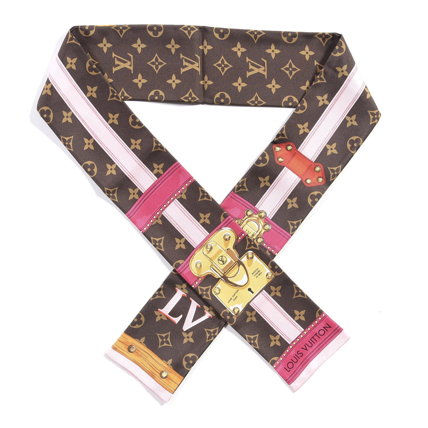 Silk Monogram Summer Trunks Bandeau Brown