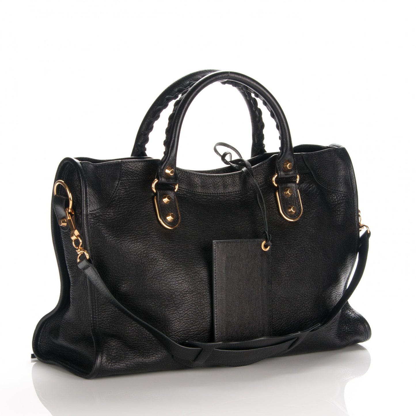 Chevre Gold Metallic Edge Hardware City Black