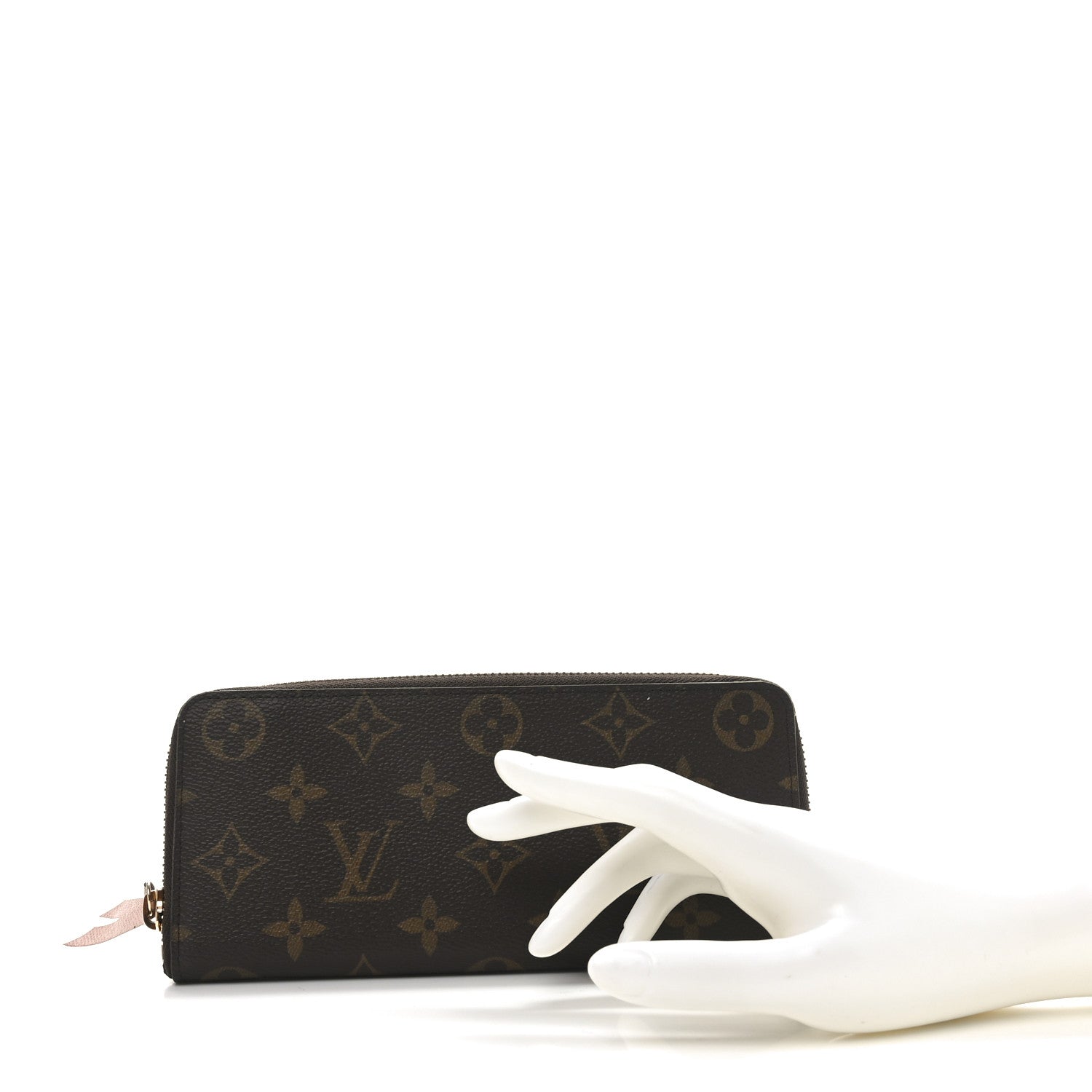 Louis Vuitton Monogram Clemence Wallet Rose Ballerine 2 of 6