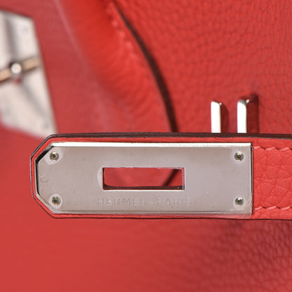 Hermes Togo Birkin 35 Rouge Pivoine 17 of 36