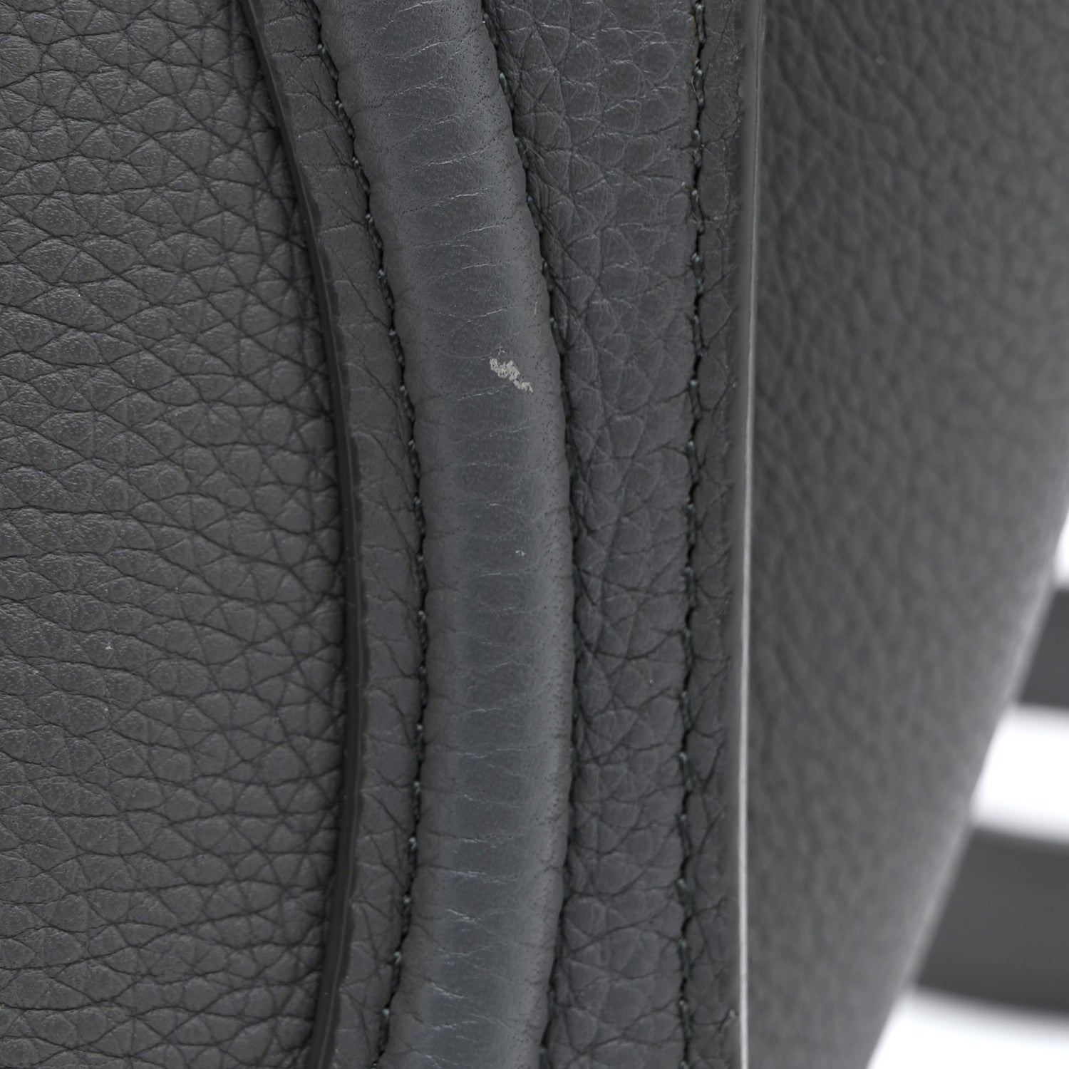 Celine Drummed Calfskin Nano Luggage Kohl 13 of 13