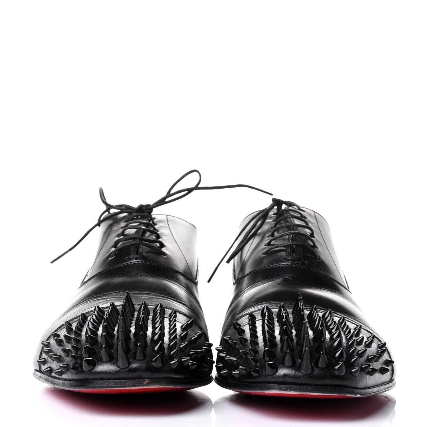 Calfskin Spike Mens Gregossic Flat 42 Black