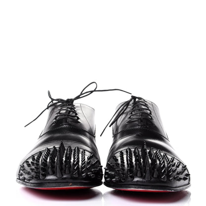 Christian Louboutin Calfskin Spike Mens Gregossic Flat 42 Black 2 of 4
