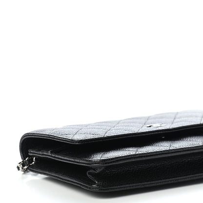 Chanel Caviar Quilted Wallet On Chain WOC Black 9 of 10