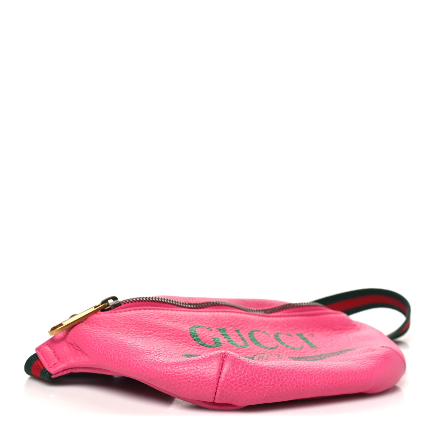 Grained Calfskin Small Logo Belt Bag Box Pink Green