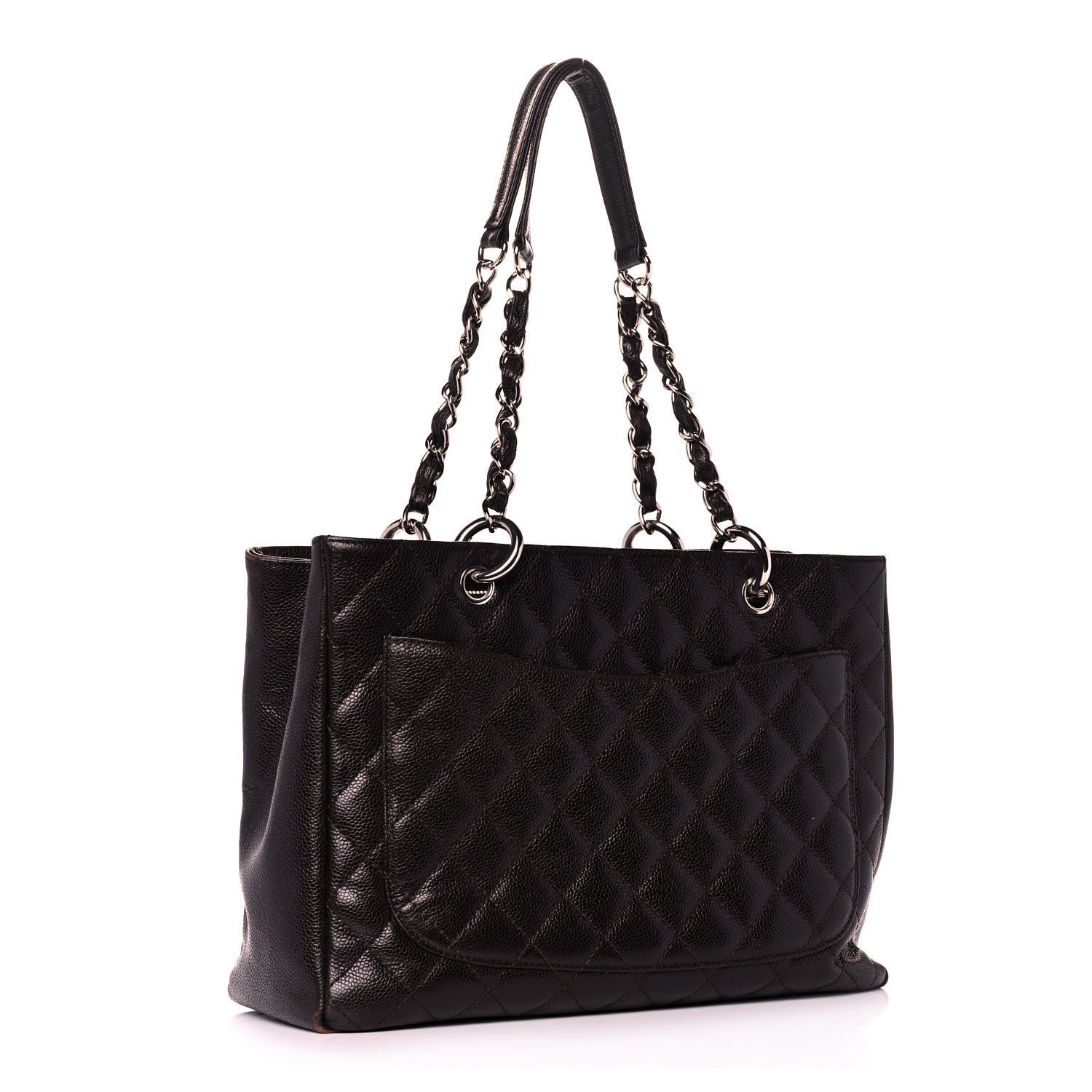 Chanel Caviar Quilted Grand Shopping Tote GST Black 3 of 16