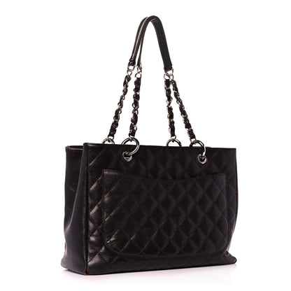 Chanel Caviar Quilted Grand Shopping Tote GST Black 3 of 16