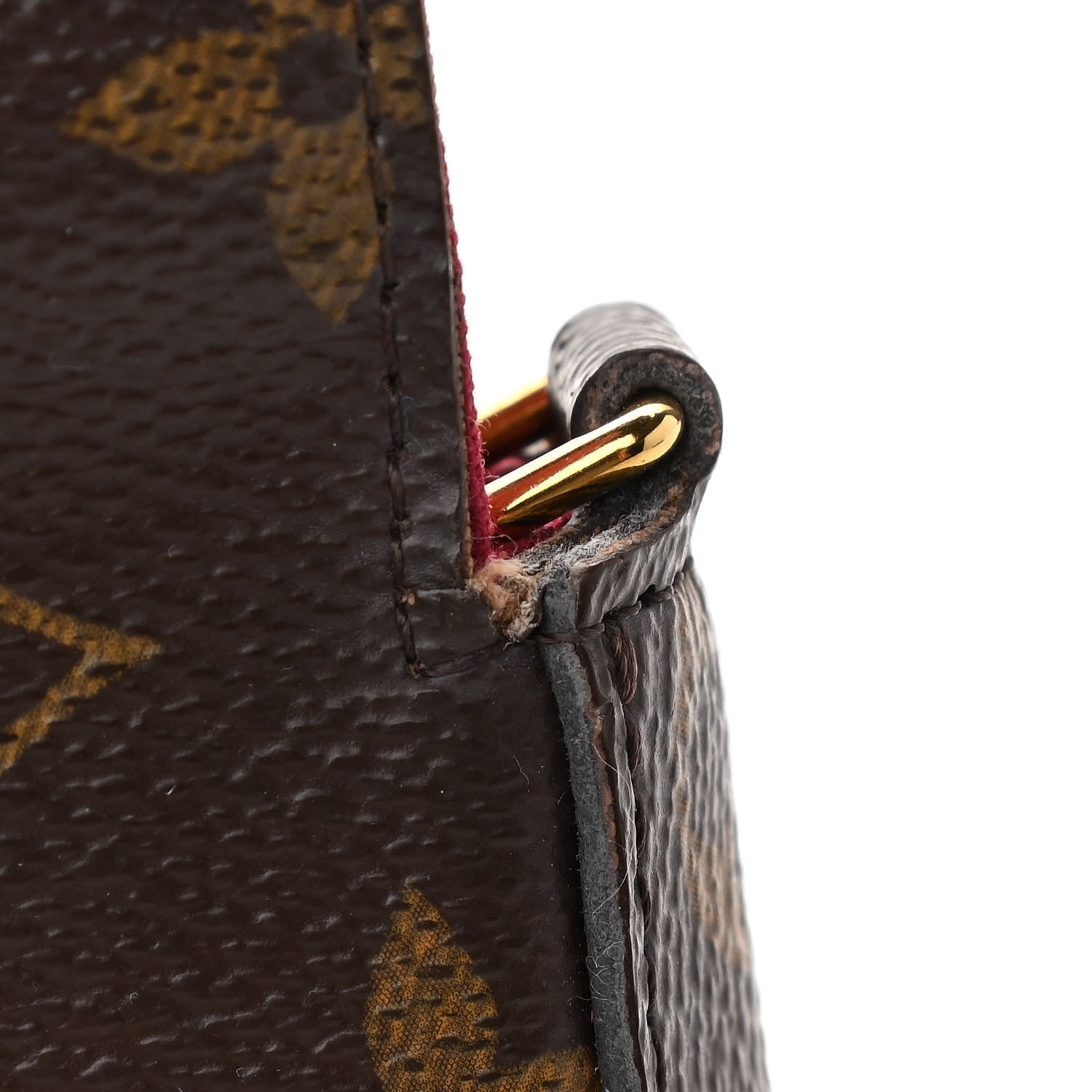 Louis Vuitton Monogram Pochette Felicie Chain Wallet Fuchsia 10 of 12