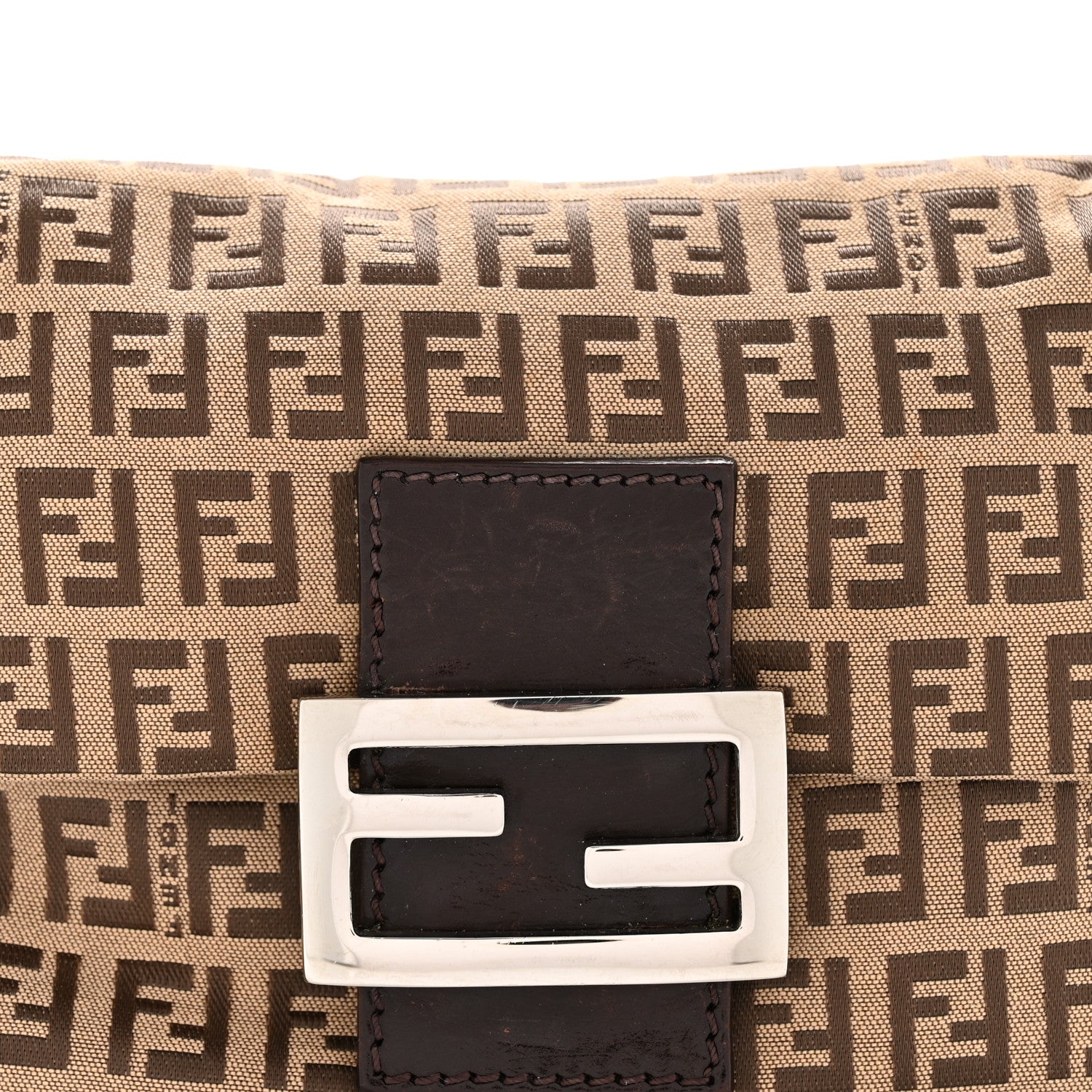Fendi Zucchino Vitello Mini Mama Baguette Mogano Panna Bruciato 8 of 12
