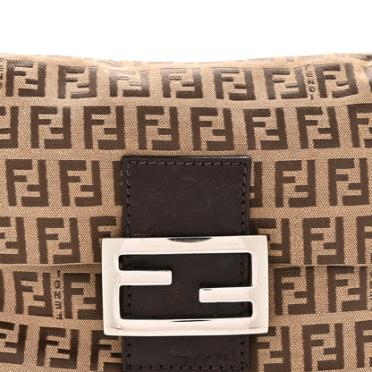 Fendi Zucchino Vitello Mini Mama Baguette Mogano Panna Bruciato 8 of 12